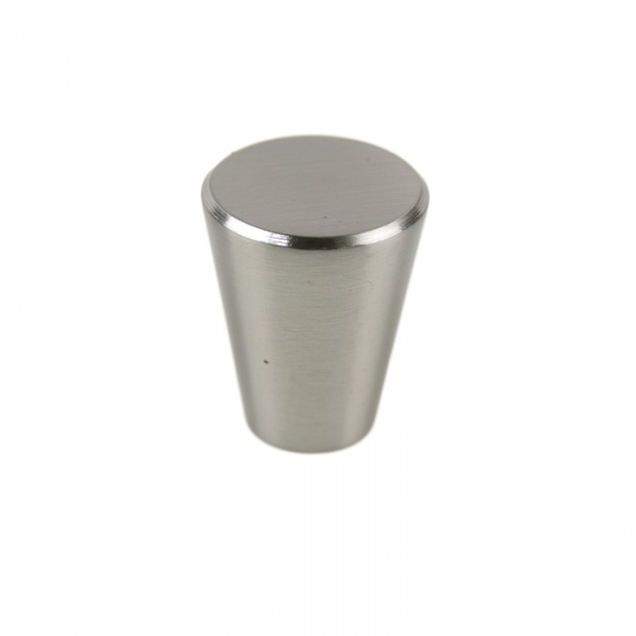 Brushed Nickel Finish Conical Shaped, Nickel Cabinet Knobs