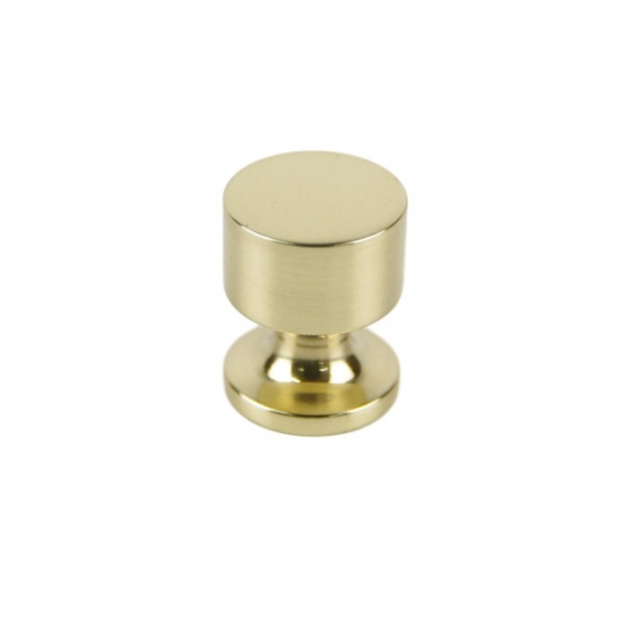 Solid Polished Brass Cylinder Shaped, Brass Knobs For Kitchen Cupboards