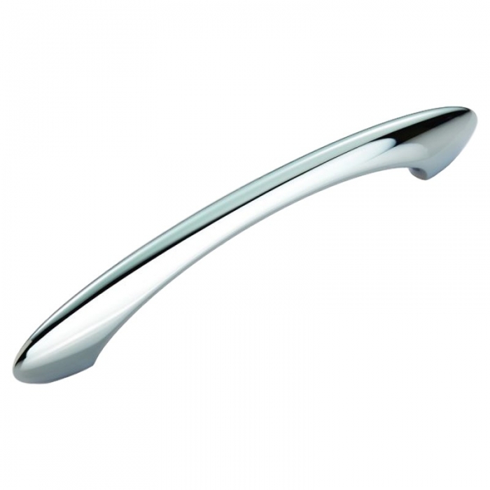Polished Chrome Arch Design Bow Kitchen, Polished Chrome Bow Kitchen Door Handles